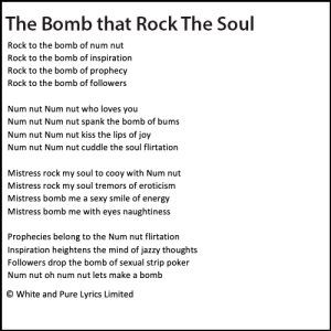 Rock to the bomb of nun nut
