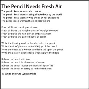 The pencil likes a woman who dances